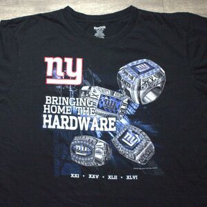 New York Giants Bringing Home The Hardware Super Bowl T-Shirt Size 2XL